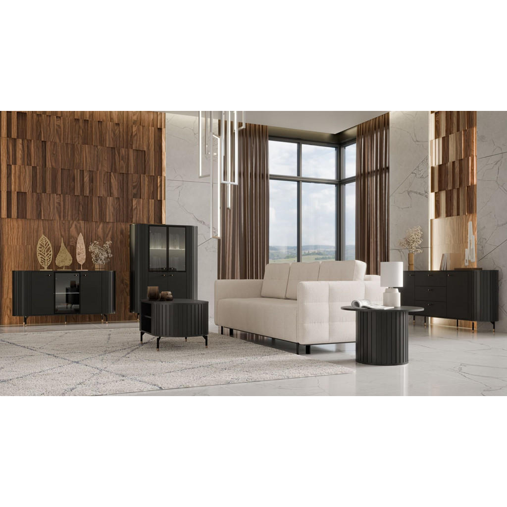 Thumbnail - Selsey Couchtisch, Schwarz, Holzwerkstoff, Rund, 70x46.7x70 cm, Wohnzimmer, Wohnzimmertische, Couchtische