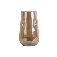 VASE Luster Organic Groot Braun 17/17/26 cm - Braun, Glas (26cm) - Present Time