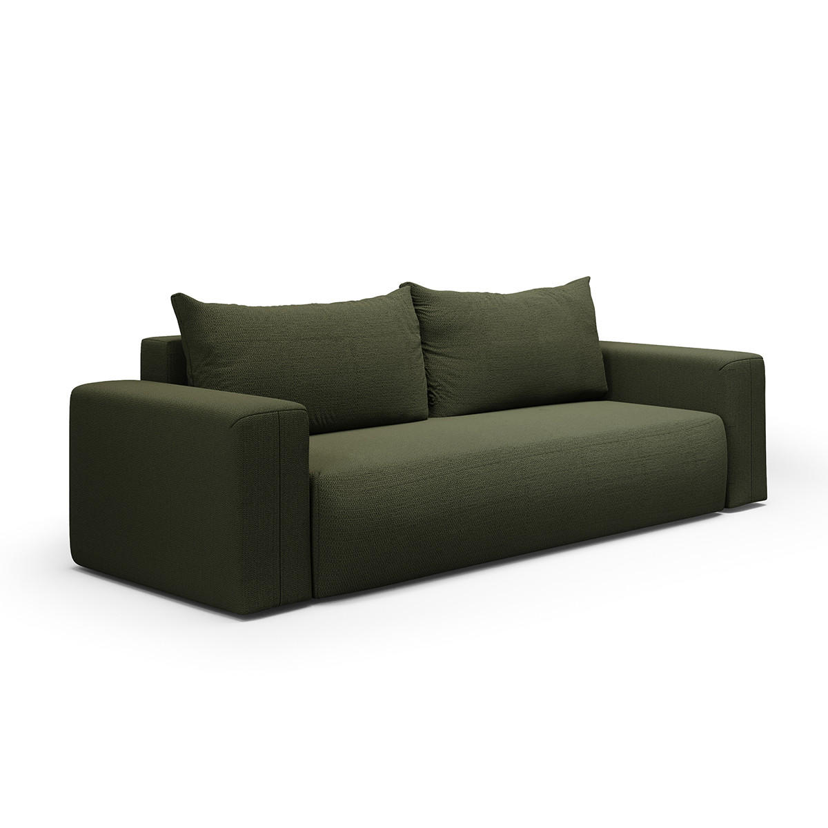 SOFA Bliss 3 Sitzplätze Tannengrün - Grün, Holz (252/72/97cm) - Petits-meubles