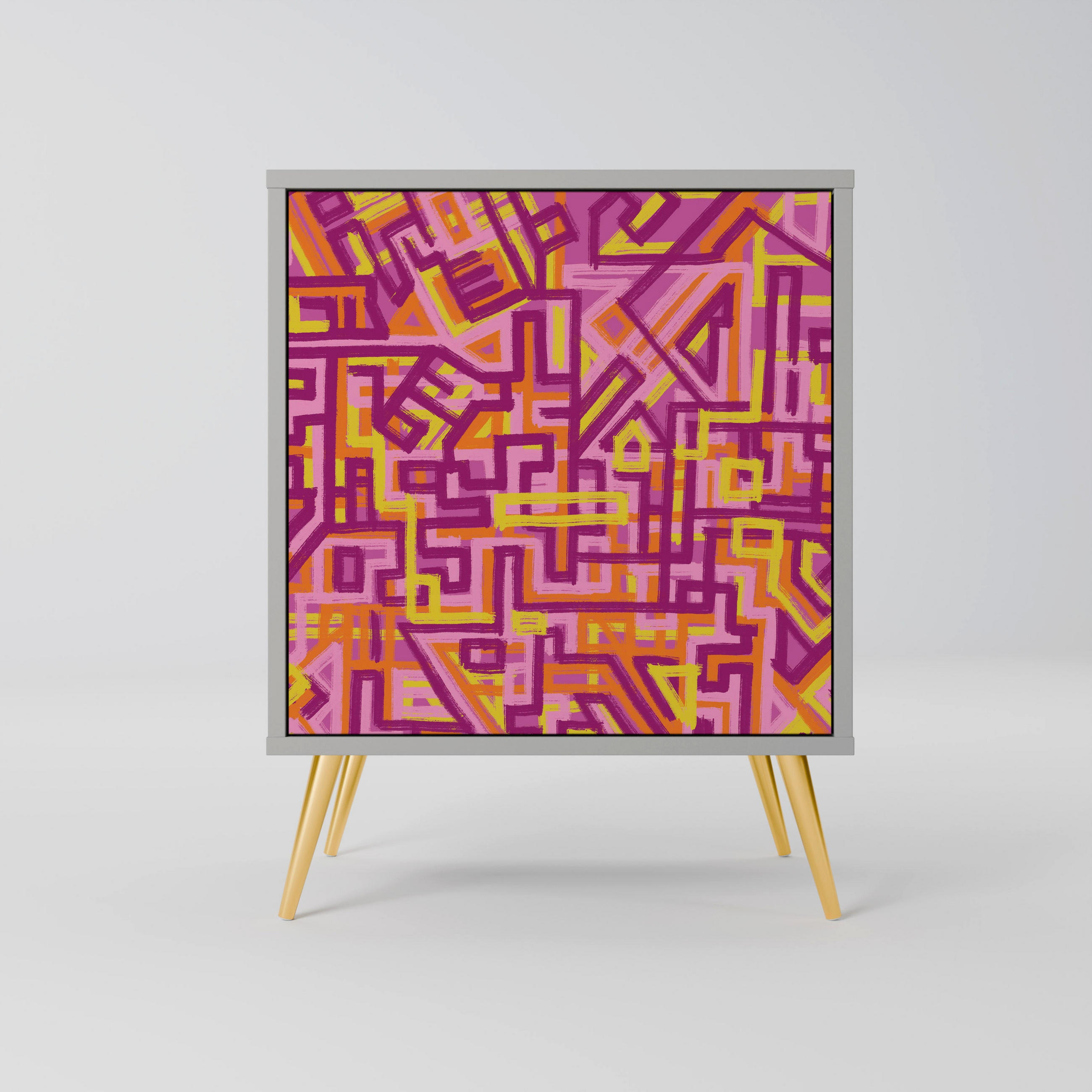 SpaceRebels Sideboard Grau 57.5x75.5x42 cm