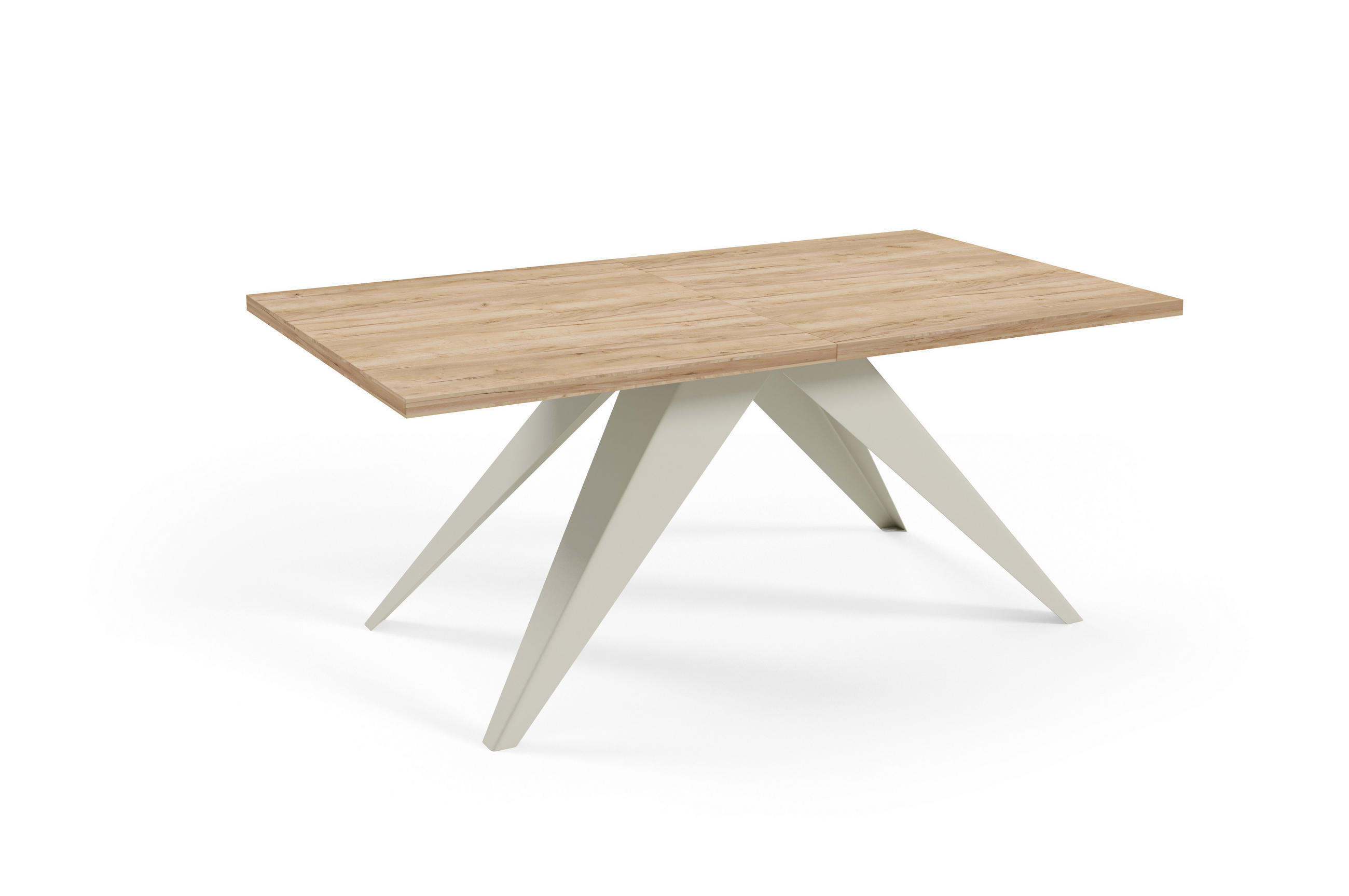 ESSTISCHE SENTO - Honigeiche/Kaschmir, Holzwerkstoff (80/140/76cm) - Meblini