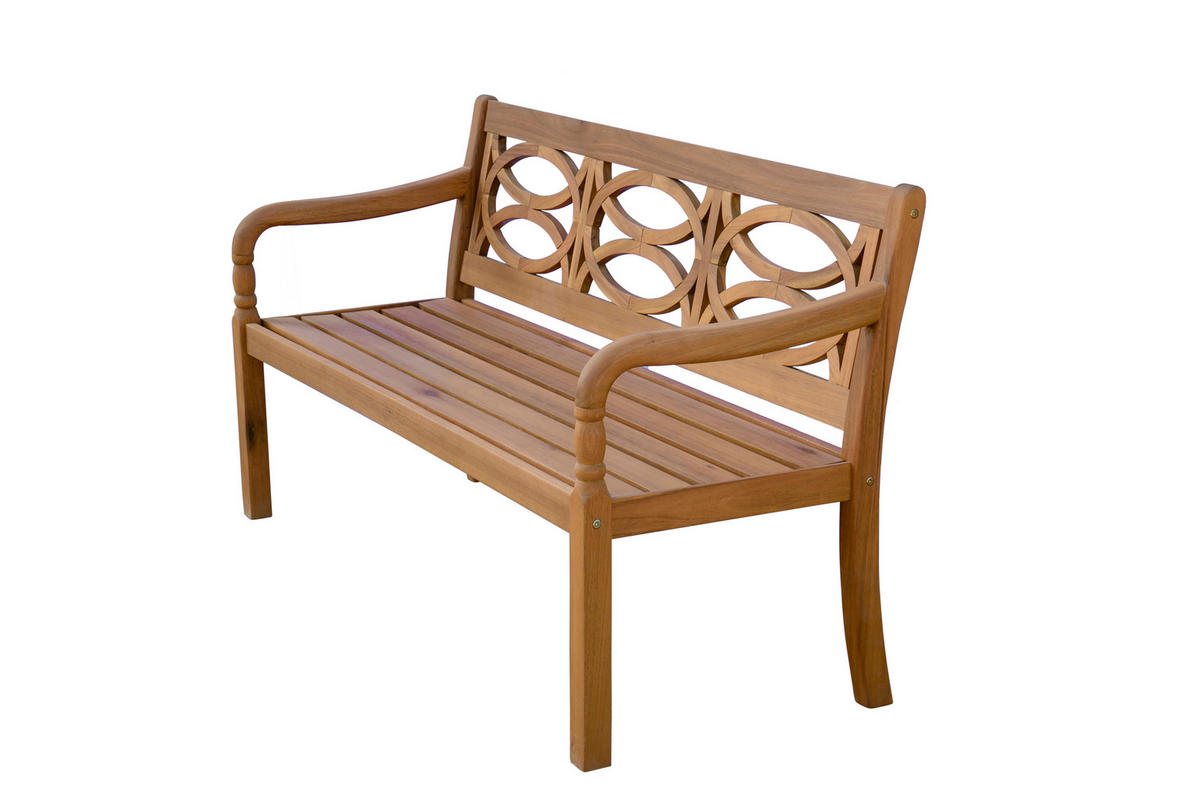 GARTENBANK Porto - Braun, Holz (161/89/65cm) - Sedex