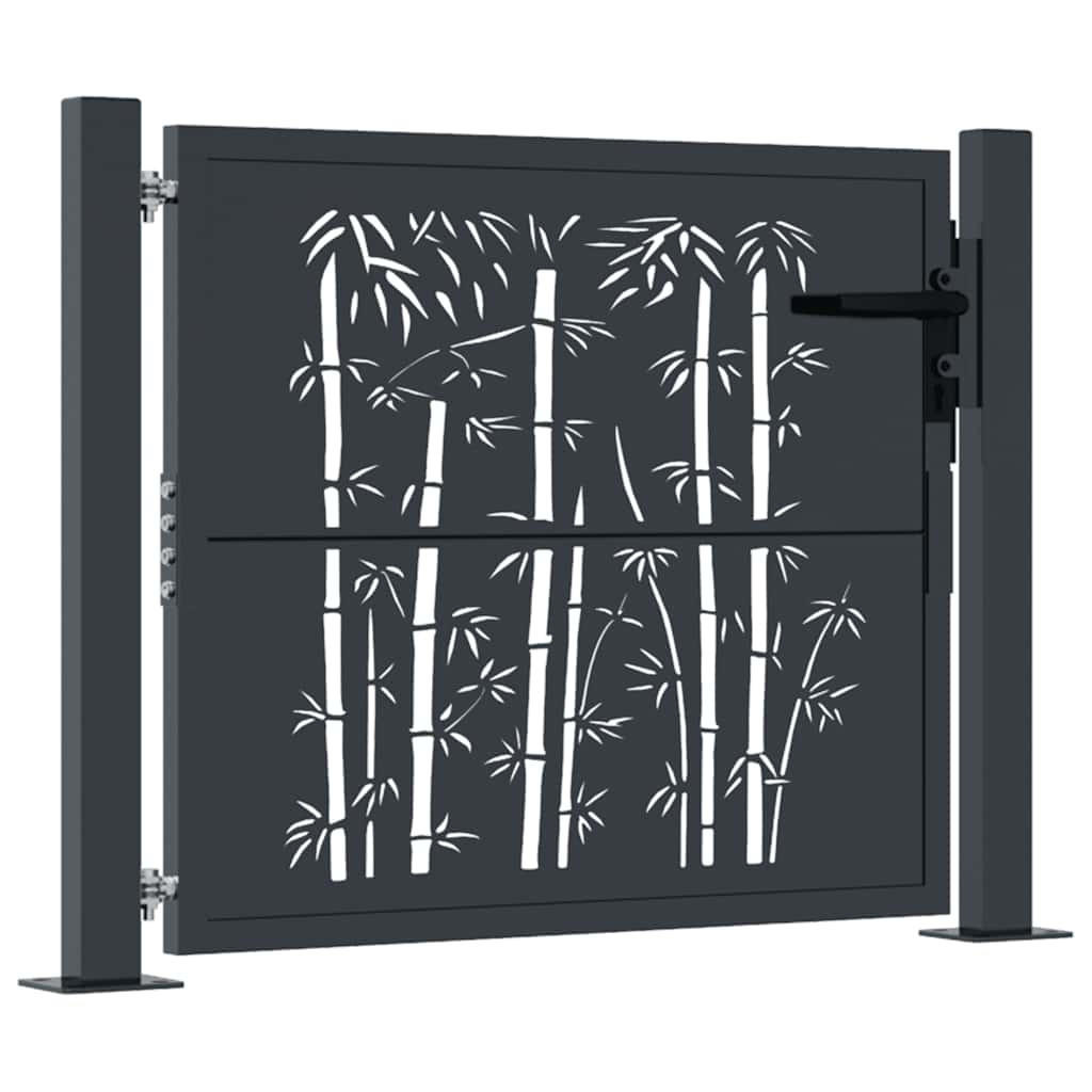 vidaXL Gartentor Anthrazit 105x105 cm