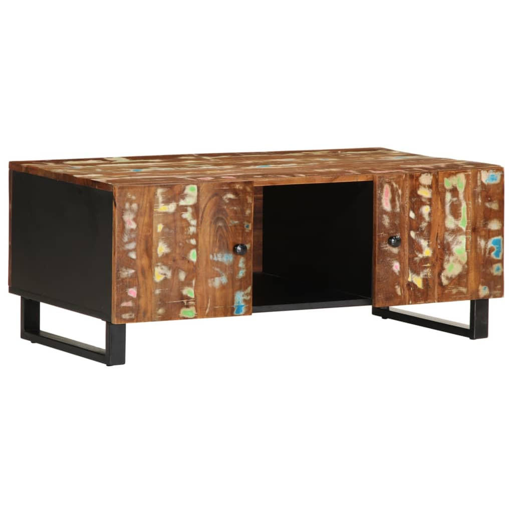 COUCHTISCH 100x54x40 cm Altholz Massiv & Holzwerkstoff - Braun, Holz (54/100/40cm) - furnicato