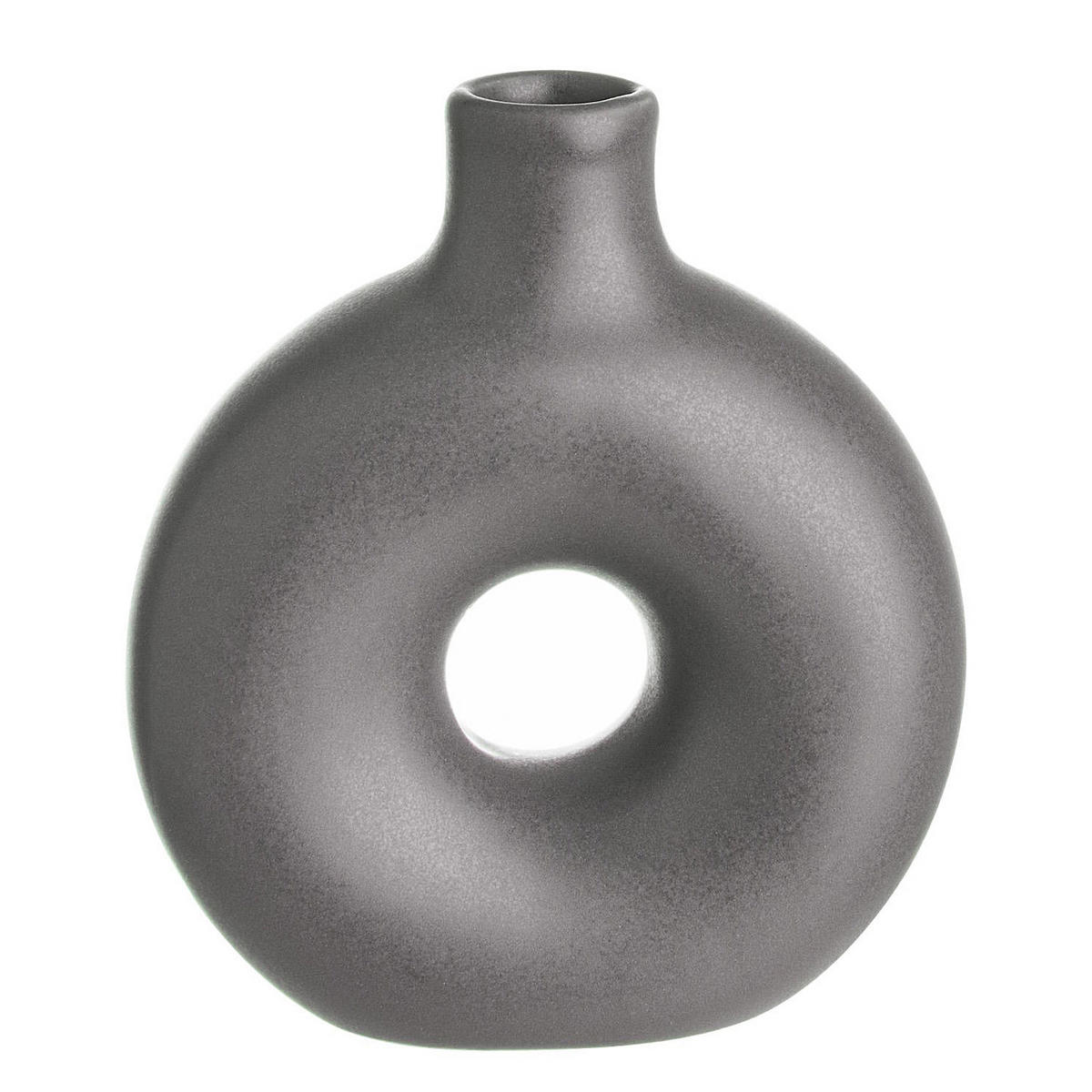 MINI-VASE (6er Set) Loopy - Anthrazit, Stein (10cm) - Butlers