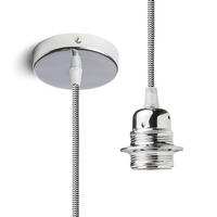 PENDELLEUCHTE ELISA weiss/schwarz 15 W - Weiß, Metall (10/10/2cm) - Rendl