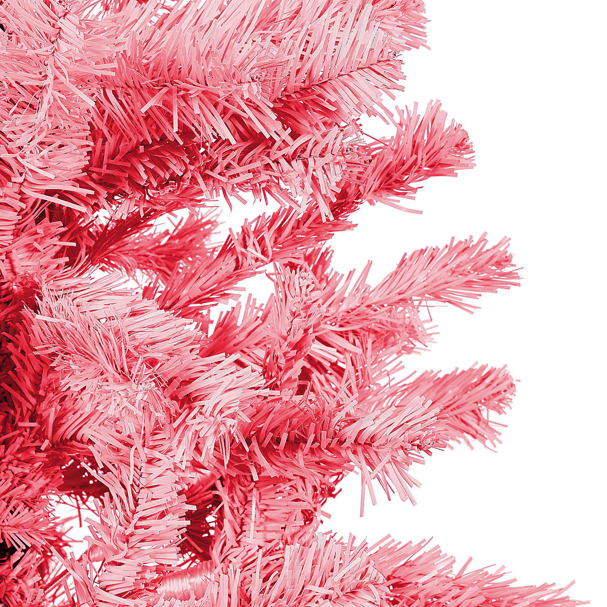 WEIHNACHTSBAUM 210 cm Rosa Farnham - Rosa, Kunststoff (210cm) - Beliani