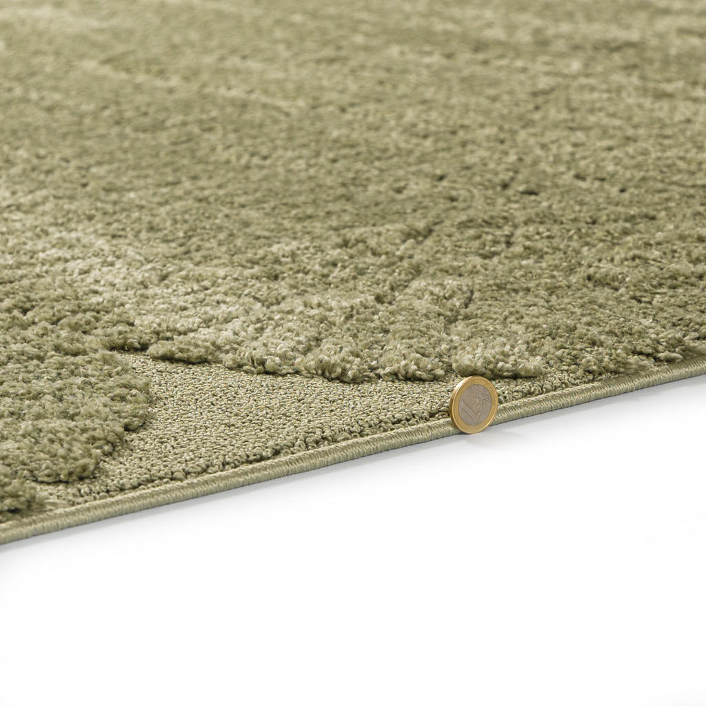 Thumbnail - Mazovia Teppich, Hellgrün, Grün, Textil, Abstrakt, Rechteckig, 140x200 cm, Oeko-Tex® Standard 100, für Fußbodenheizung g...