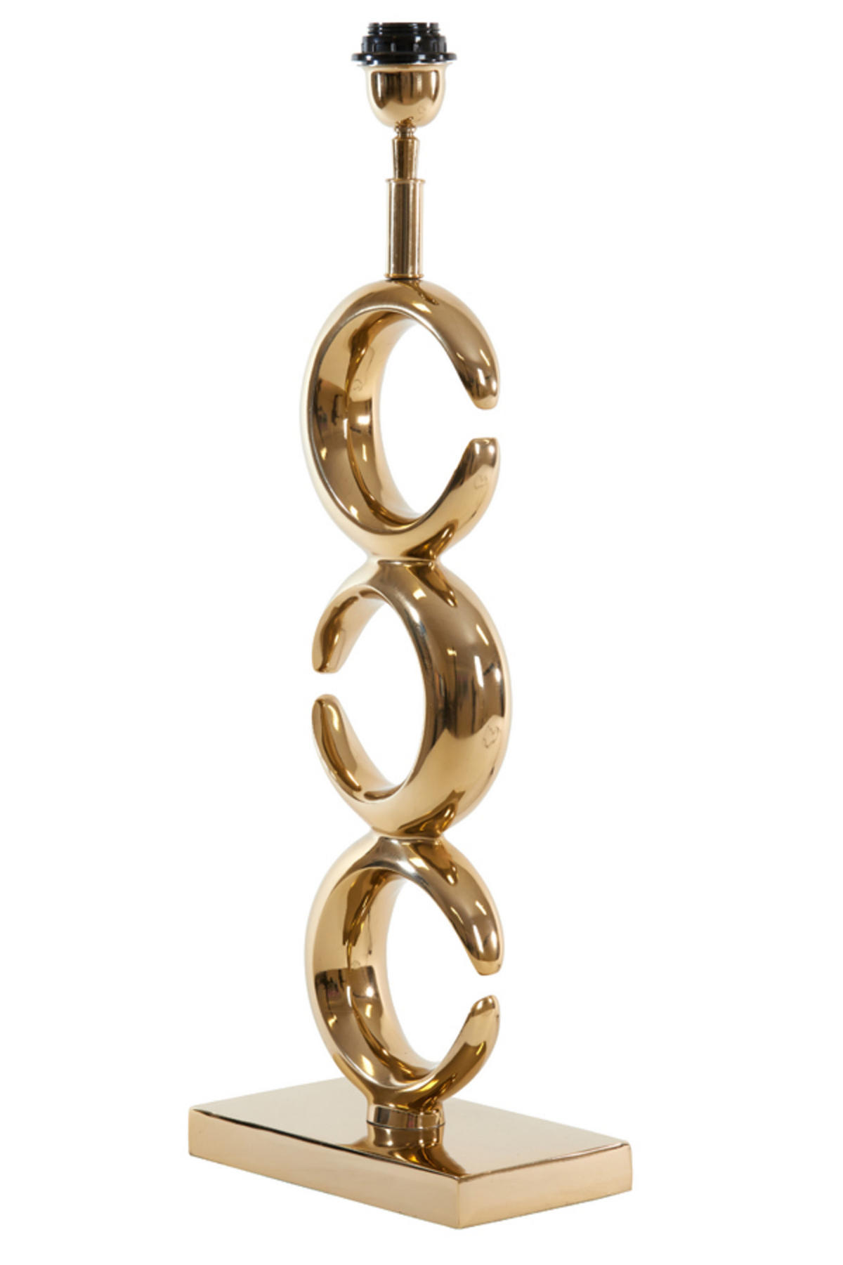 LAMPENFUSS Mond Gold Ø23/65 cm - Goldfarben, Metall (23/13/65cm) - Light & Living