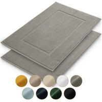 BADEMATTE Vilto 2er-Set, 50/80 cm, Grau - Grau, Textil (80/50cm) - Blumtal