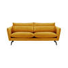 DREISITZER-SOFA Layla-Velluto 8 - Gelb, Holz/Textil (237/95/98cm)