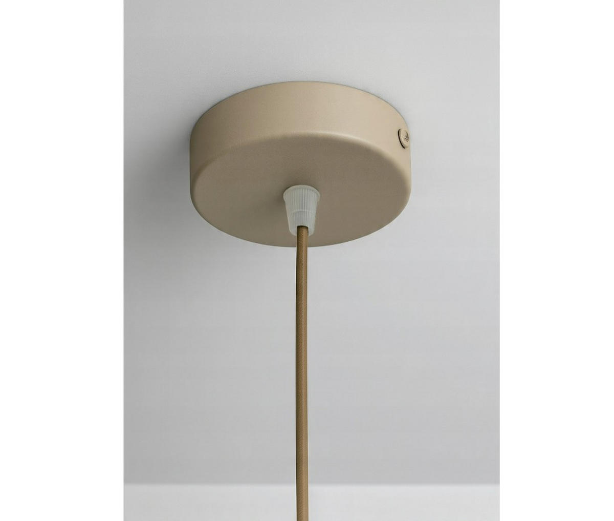 PENDELLEUCHTE BOHO - Beige, Holz/Metall (40/40/175cm) - kiki design