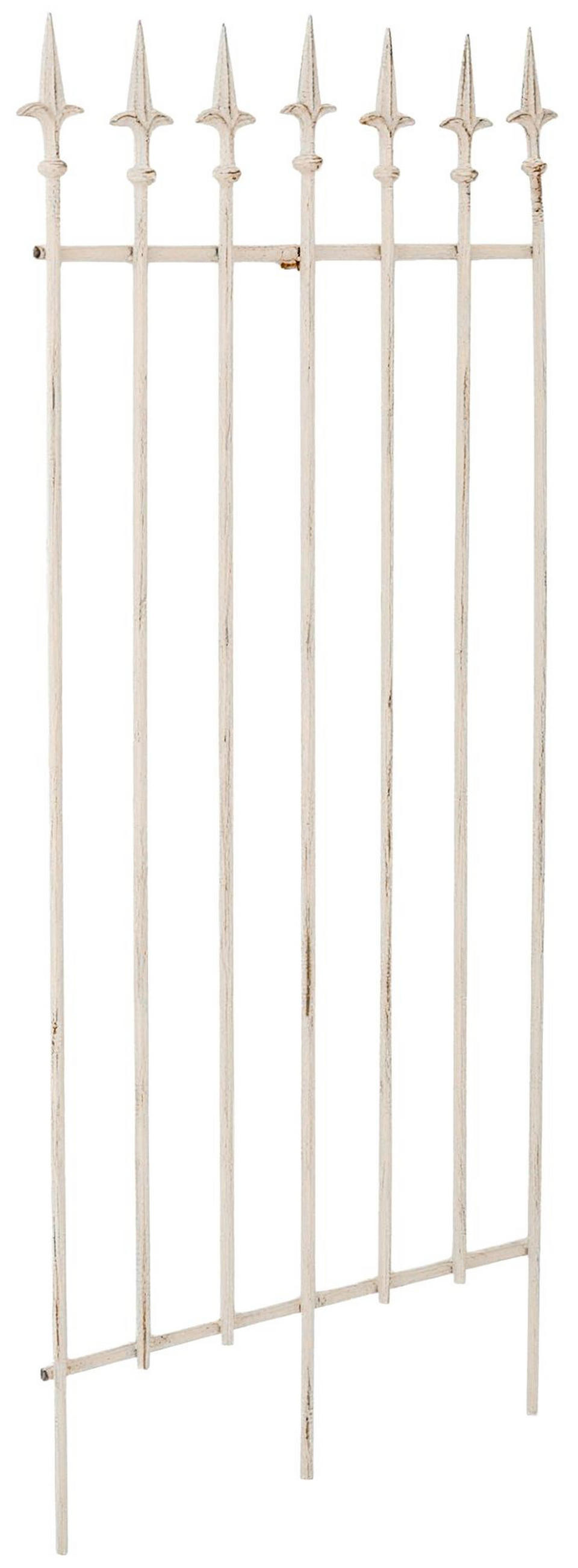 RANKGITTER Freya 2er Set 50x0,7x100cm Metall Antik-Creme Rankhilfe - Creme, Metall (50/100/0.7cm) - DELUKE
