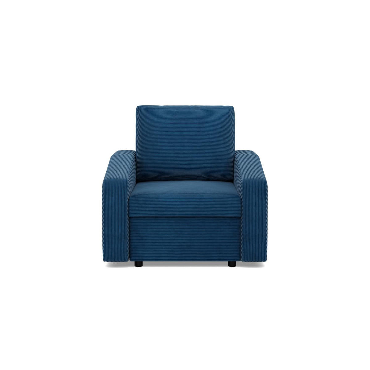 LOUNGESESSEL NEO, Cord - Dunkelblau - Blau, Textil (83/85/92cm) - Mebligo