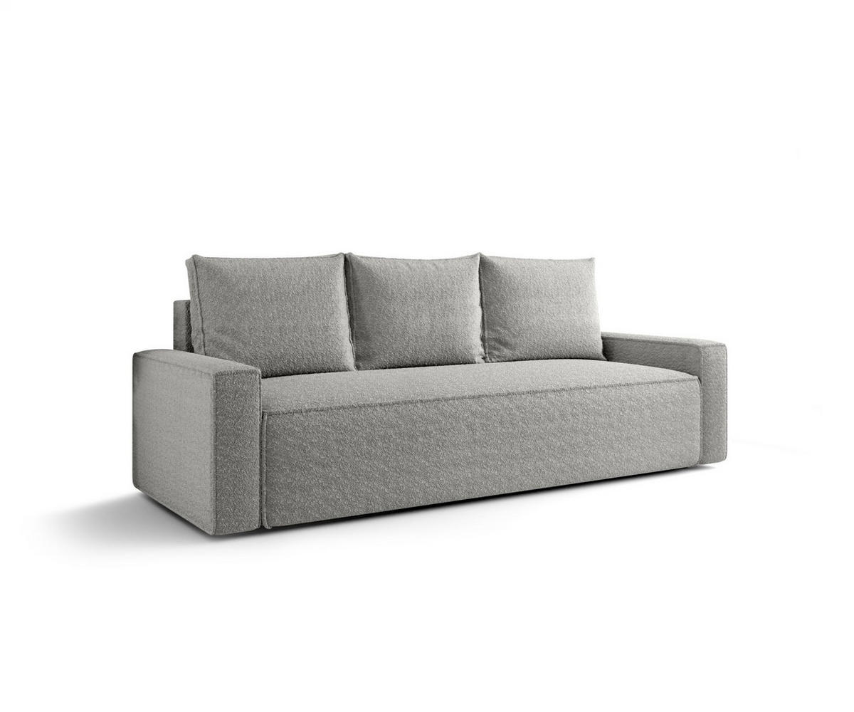 SOFA mit Schlaffunktion SAVIO Quelle 83 - Grau, Textil (232/90/90cm) - Bedante