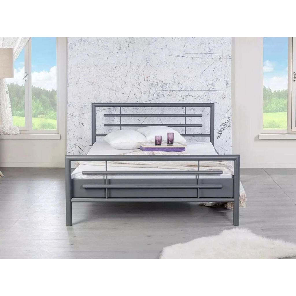 Thumbnail - BED BOX Metalbett, Weiß, Metall, 140x220 cm, Schlafzimmer, Betten, Metallbetten