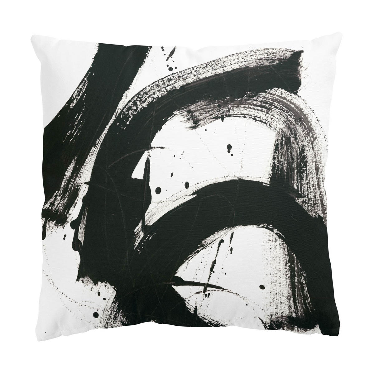 DEKOKISSEN 2er-Set Onyx in Bewegung Duo 50/50 cm - Schwarz, Textil (50/50cm) - Bilderwelten