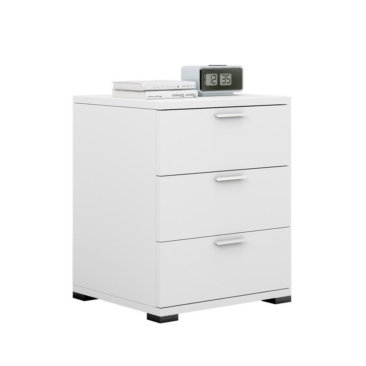 NACHTTISCH Marseille Weiß 46.2 x 60 cm - Weiß, Holzwerkstoff (46.2/60/42cm) - Vicco