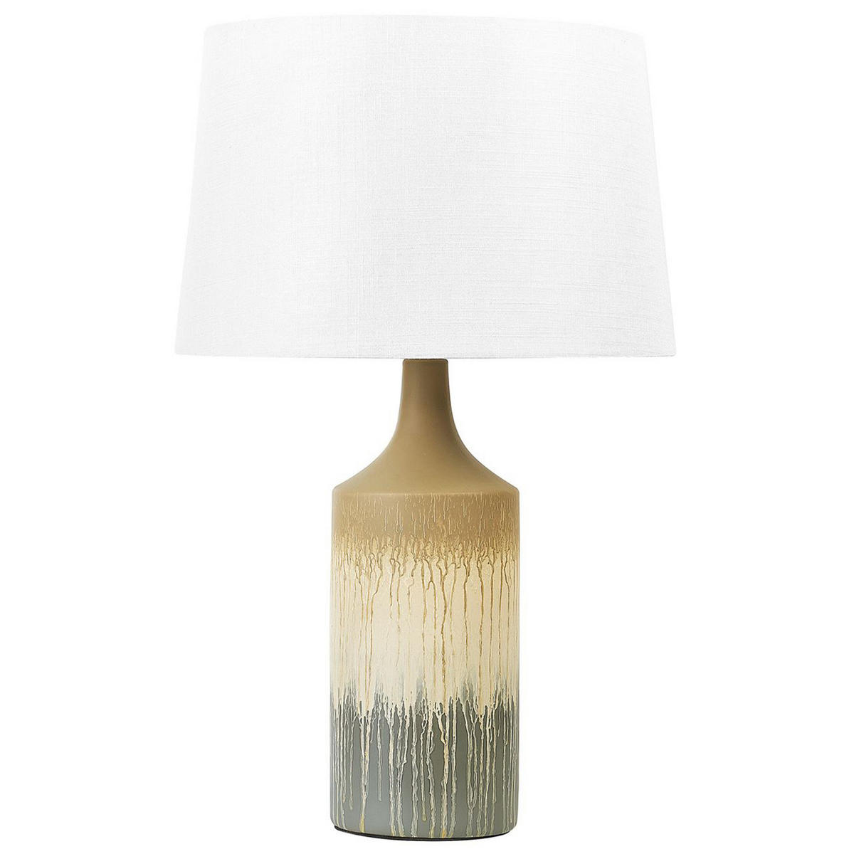 TISCHLAMPE Calvas 40/40/64 cm - Beige, Keramik (40/40/64cm) - Beliani