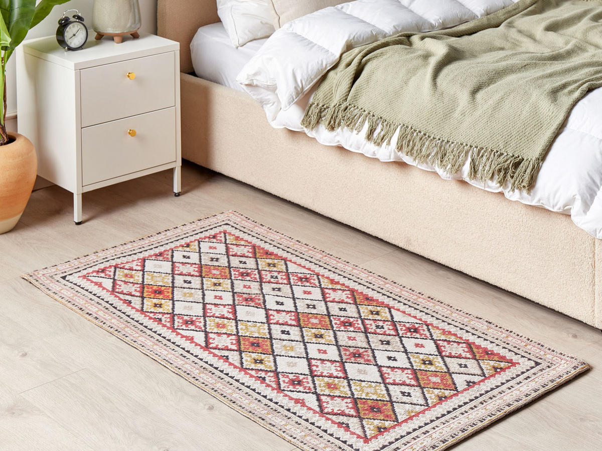 KURZFLOR-TEPPICH Anadag 150/80 cm - Beige, Textil (80/150cm) - Beliani