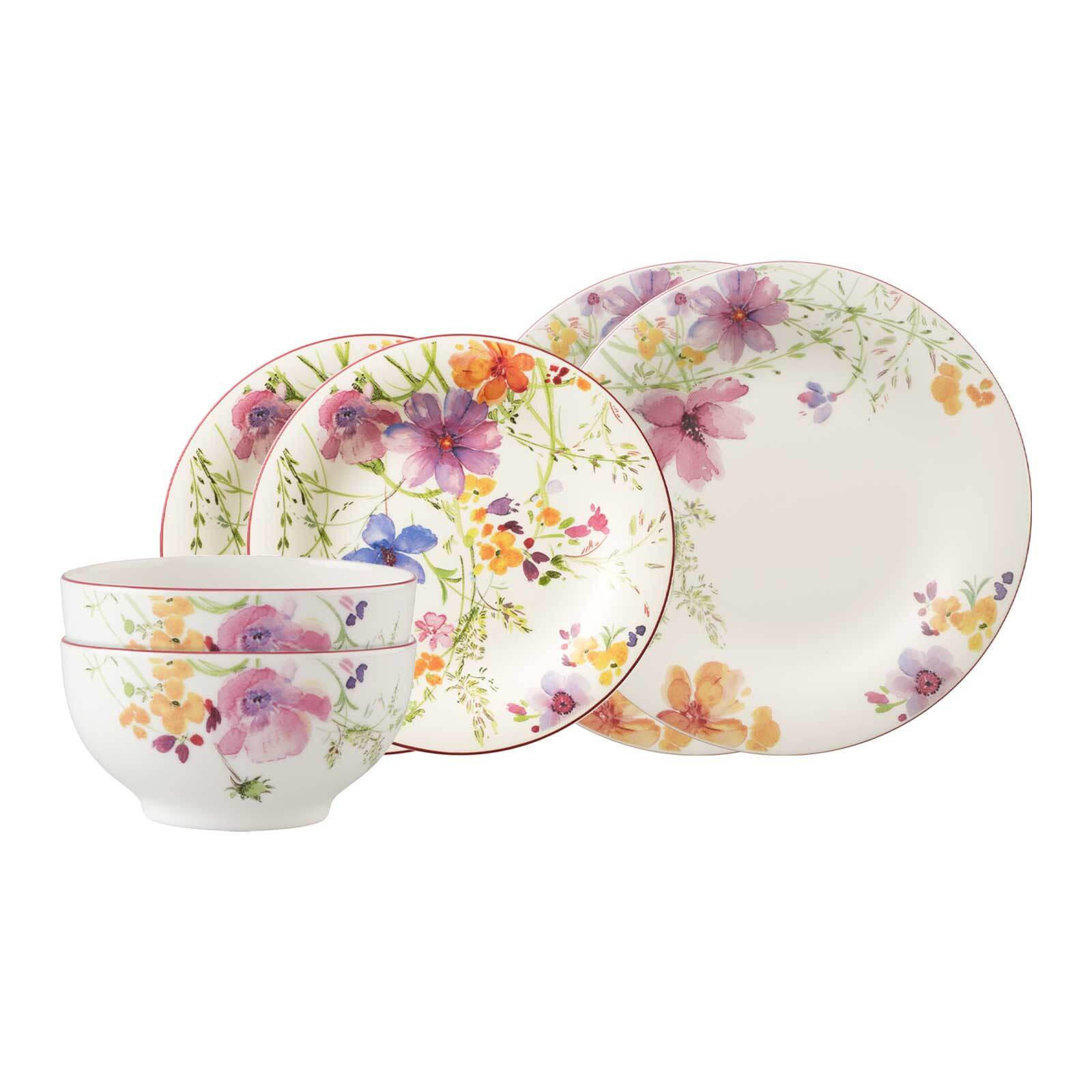 BASIC-SET Mariefleur Basic bunt 6er Set - Multicolor, Keramik (1/1/1cm) - Villeroy & Boch