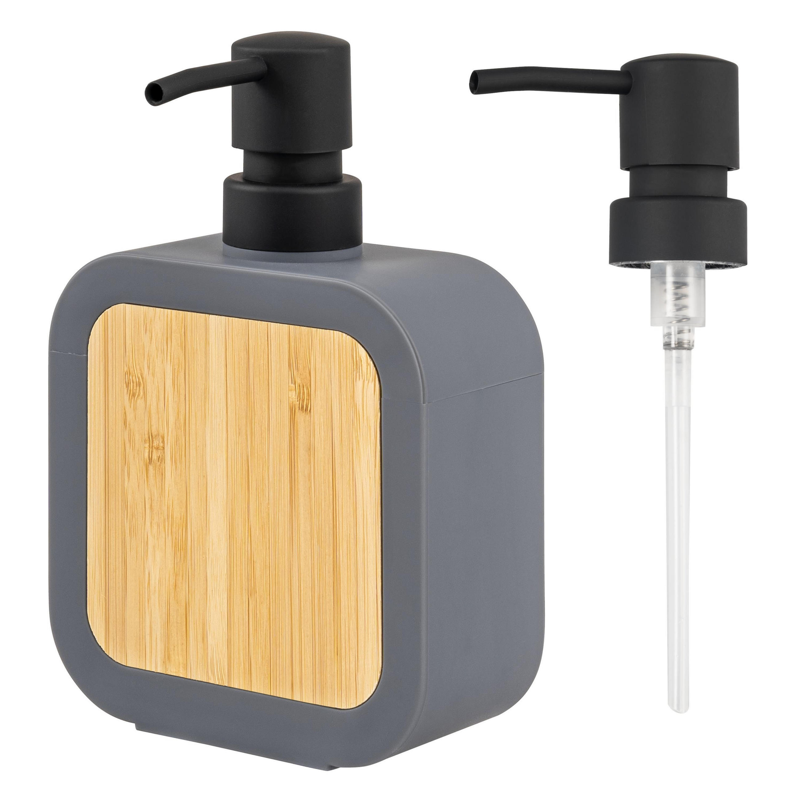 SEIFENSPENDER 300 ml, grau - Grau, Kunststoff (11/17/5cm) - eluno