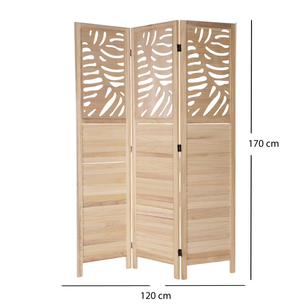 RAUMTEILER Palm Holz naturfarben - Naturfarben, Holz (120/170/2cm) - CREEDWOOD