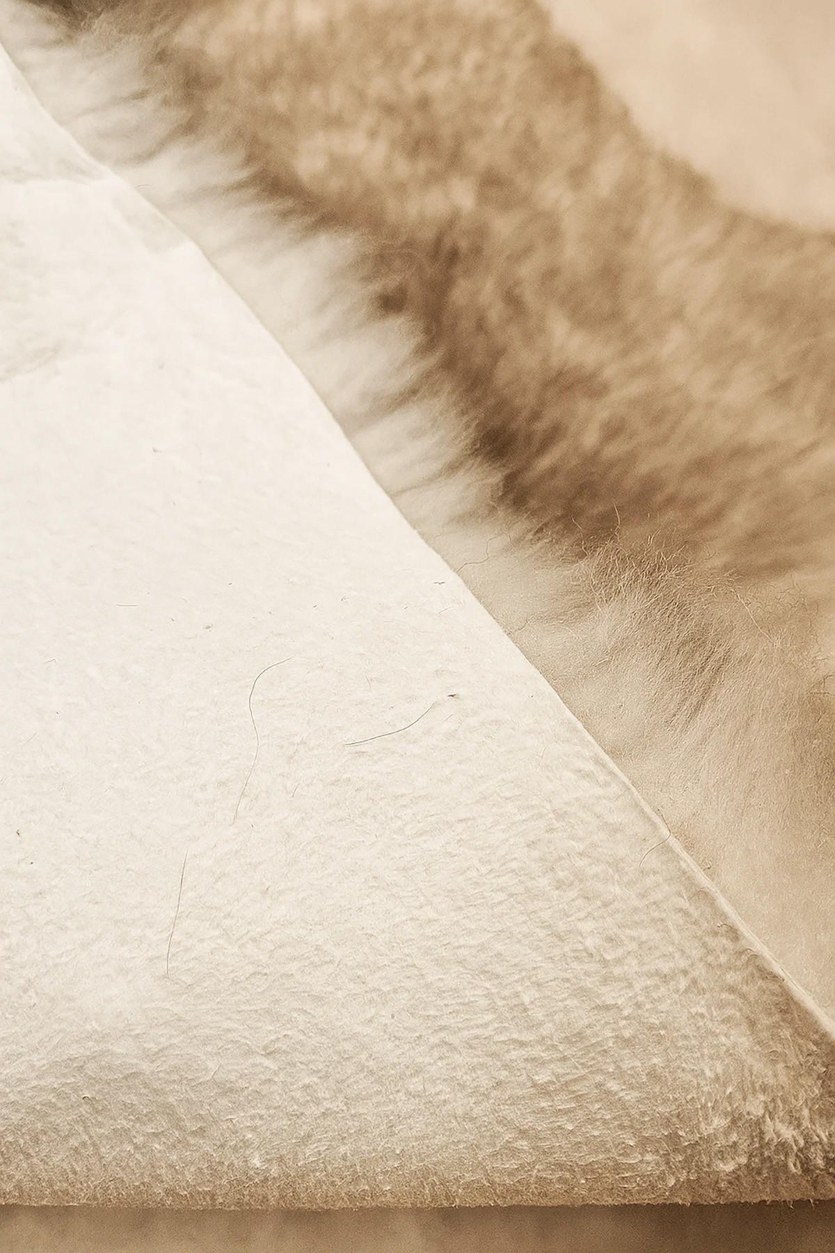 SCHAFFELL Naturbraun mit dunklen Spitzen ca. 110 cm - Dunkelbraun/Braun, Fell (60/110cm) - Provellus