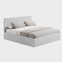 POLSTERBETT VARDO-Stoff H3 Matratze 180x200 cm in Grau - Grau, Textil (180/200cm) - Home Collective