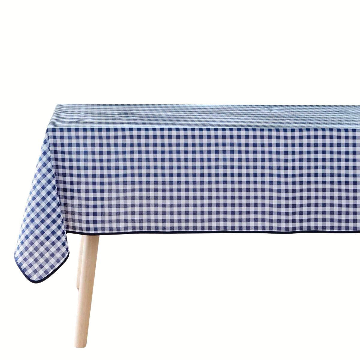 TISCHDECKE Vichy kariert 150/240 cm - Blau, Textil (150cm) - Douceur d´intérieur