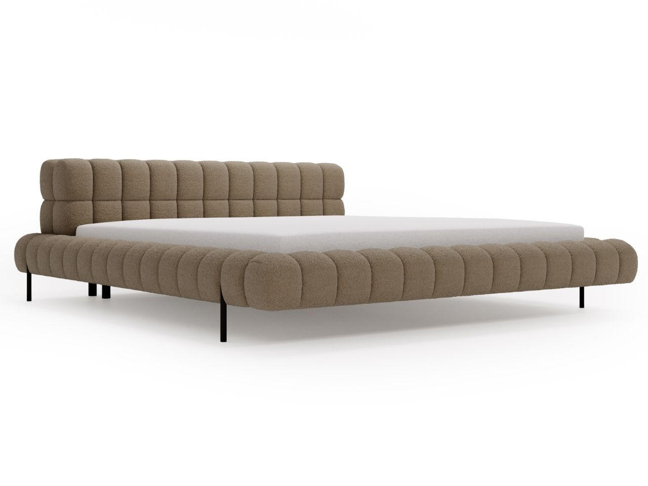 Graingold Polsterbett Braun 180x200 cm