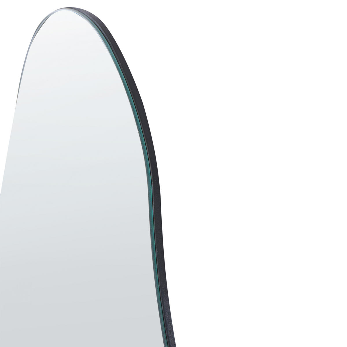 WANDSPIEGEL 46/76 cm Silber Herry - Silberfarben, Glas (46/76/1cm) - Beliani