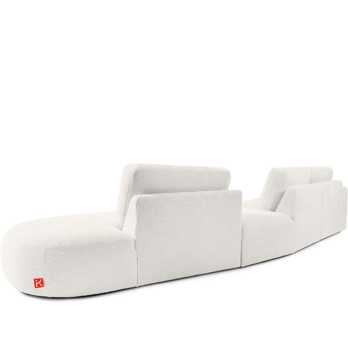 5-SITZER ECKSOFA ZUCCO Boucle rechts, Ecru - Ecru, Textil (430/84/105cm) - KONSIMO®