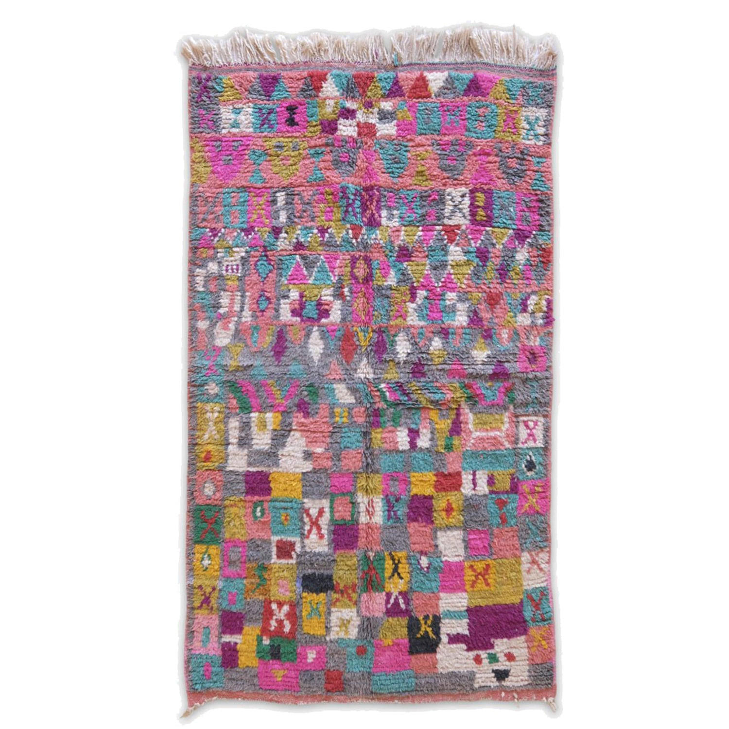 BERBERTEPPICH aus reiner Wolle 139x 247 cm - Multicolor, Naturmaterialien (139/247cm) - AFK Living