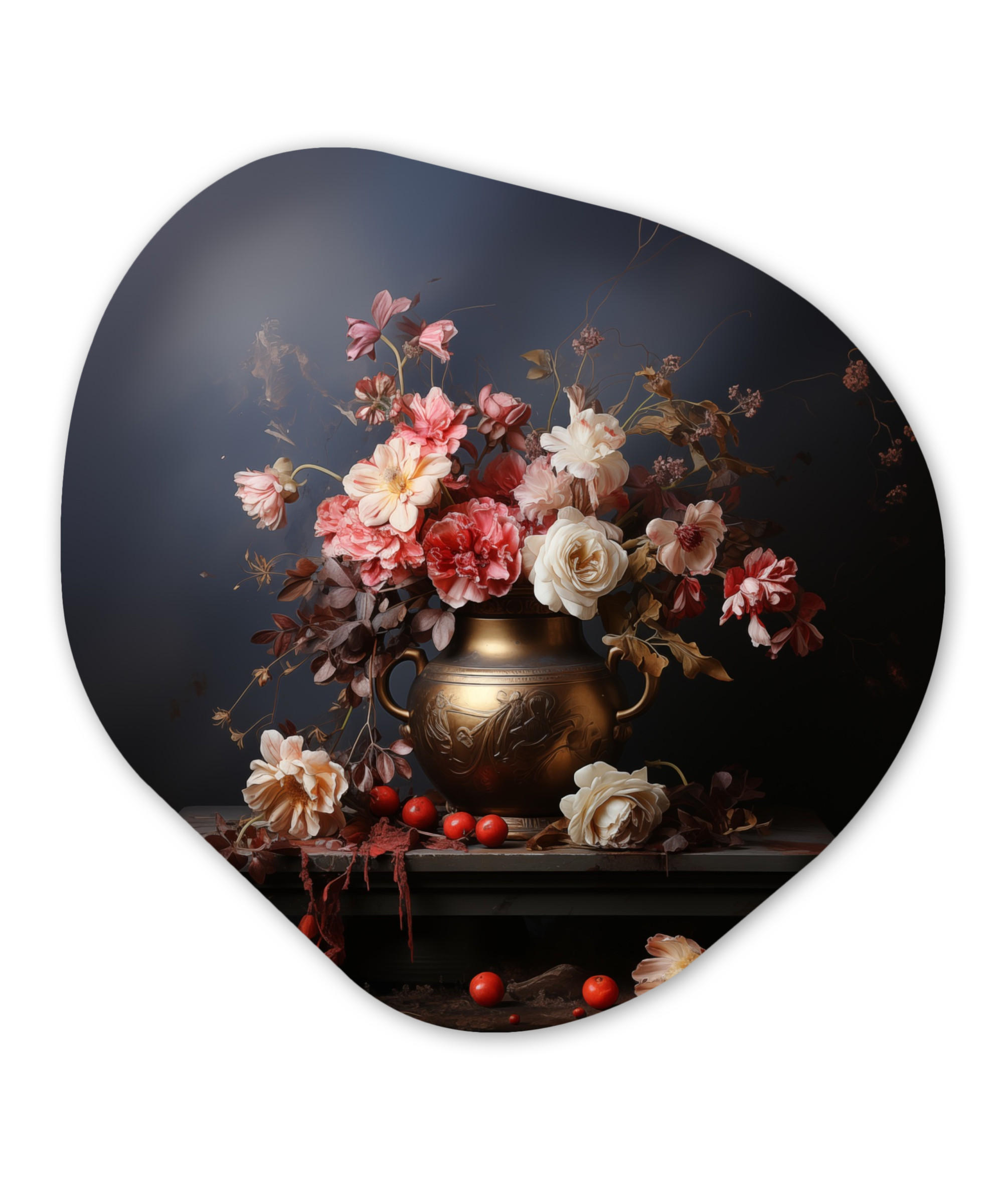 MuchoWow Wandbild Dunkelbraun 90x90 cm