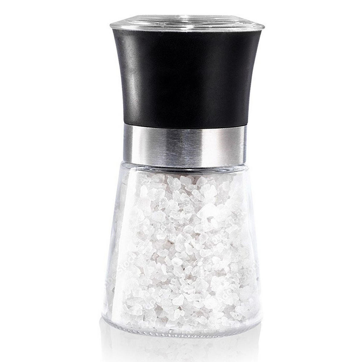 GEWÜRZMÜHLE Schwarz Transparent - Schwarz, Glas (6.5/13/6.5cm) - Orion 