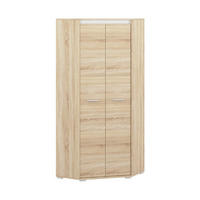 KLEIDERSCHRANK – AVO 04 – 82 cm – Avo – Sonoma Eiche / Weiß - Weiß/Sonoma Eiche, Holzwerkstoff (82/200/82cm) - hi-markt