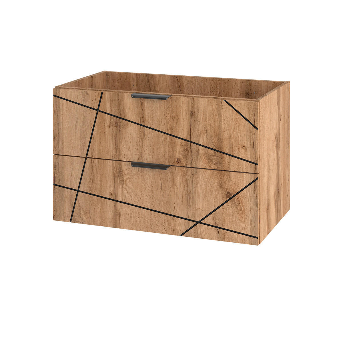 Petits-meubles Waschtischunterschrank Braun 80x50x45.8 cm