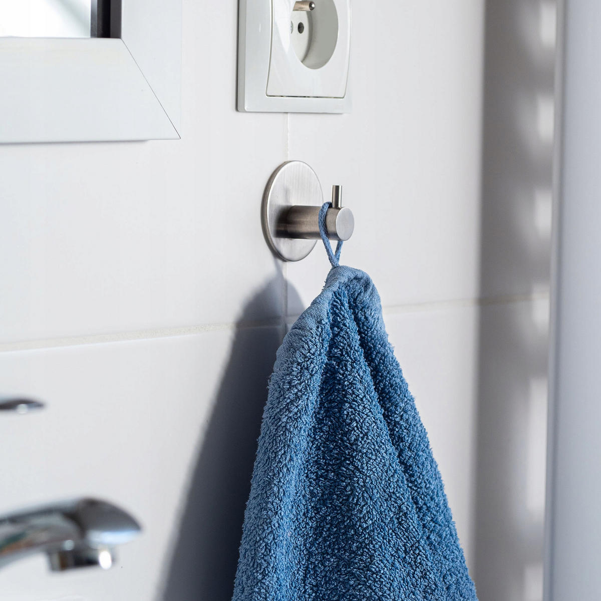 KLEIDERBÜGEL für das Badezimmer, silber - Silberfarben, Metall (5/5cm) - KADAX