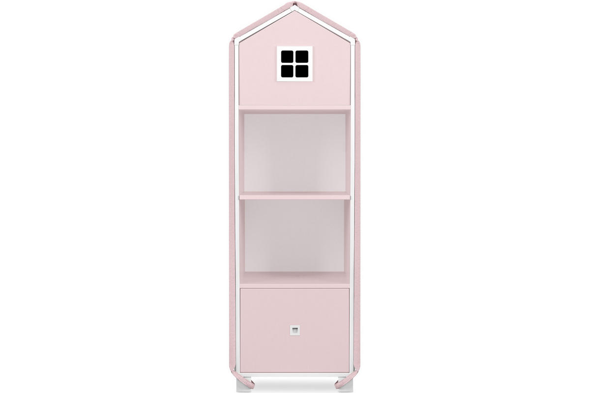 BEZUG-FÜR-BÜCHERREGAL MIRUM Abdeckung, Rosé - Pink, Textil (152/3/47cm) - KONSIMO®