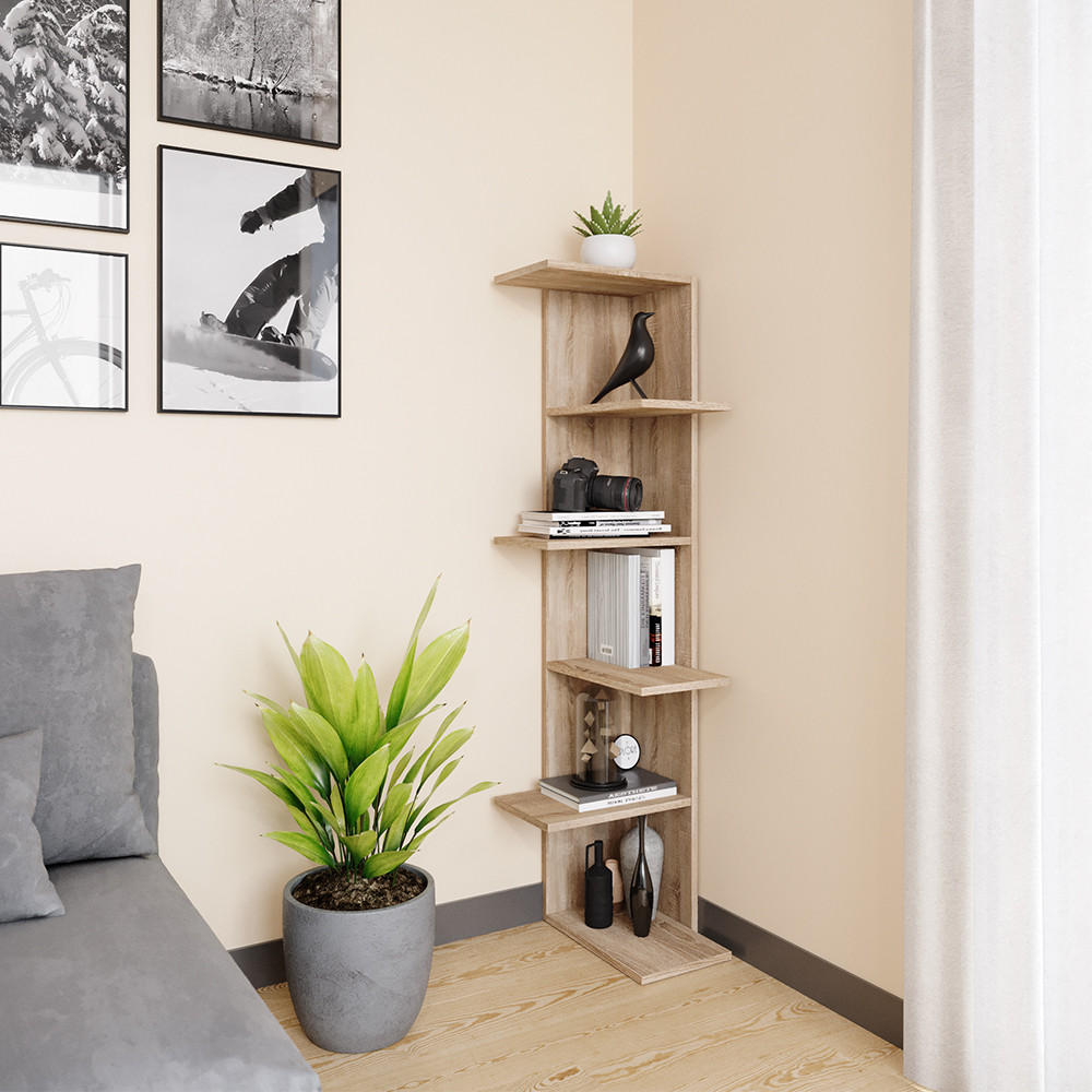 ECKREGAL Tera Sonoma 37 x 140.1 cm - Sonoma Eiche, Holzwerkstoff (37/140.1/37cm) - Vicco