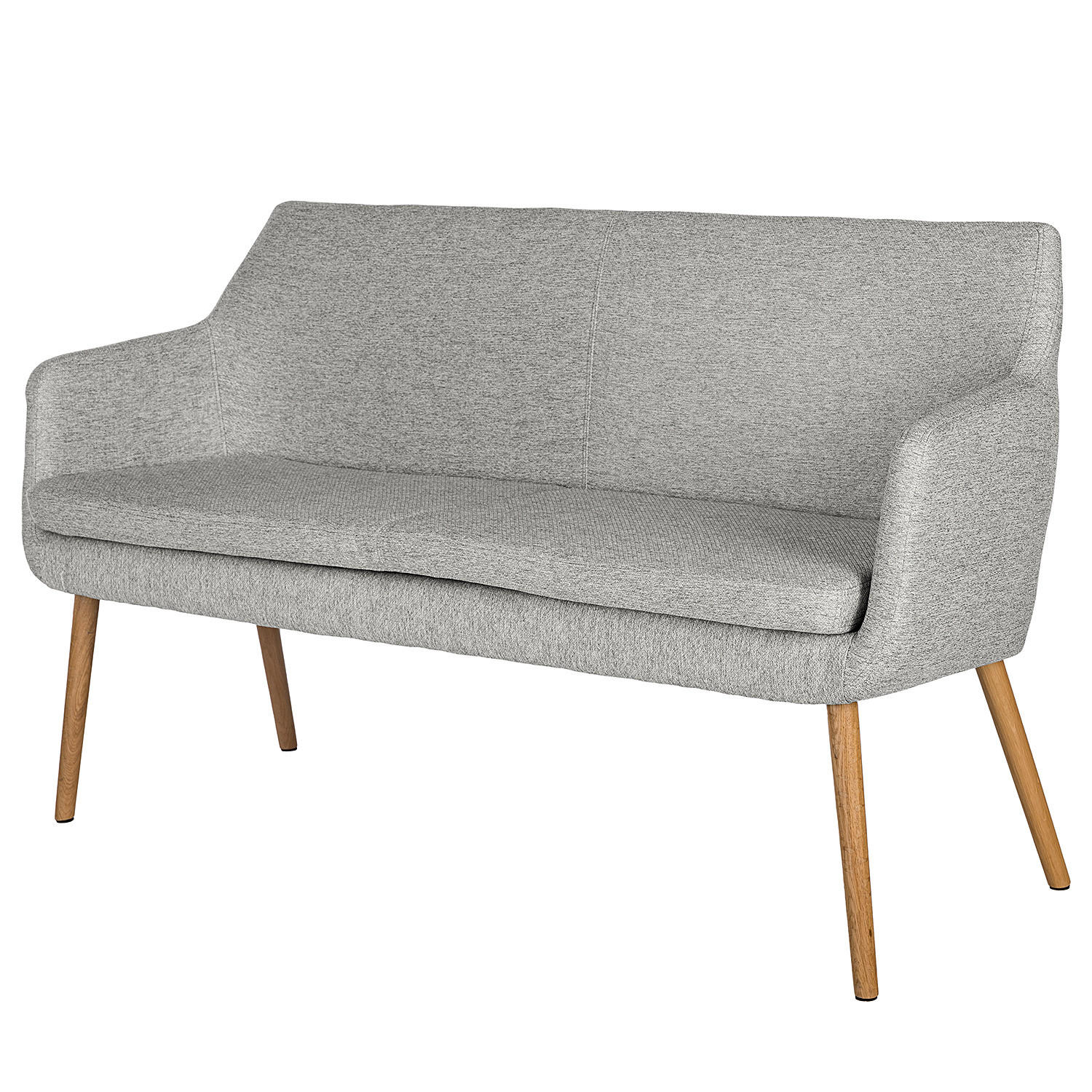 KÜCHENSOFA - Eichefarben/Hellgrau, Eichenholz/Holz (159/86/56cm) - home24