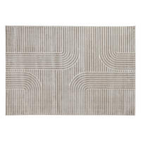 TEPPICH Rechteckig Beige Grafik 160x230 MAGNUS - Beige, Textil (160/230cm) - Miliboo