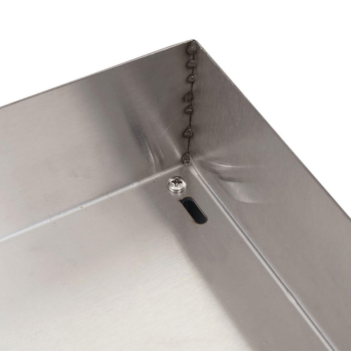 XL MÄHROBOTERGARAGE PFLANZKASTEN Silber - Silberfarben, Metall (70/47/100cm) - MCW