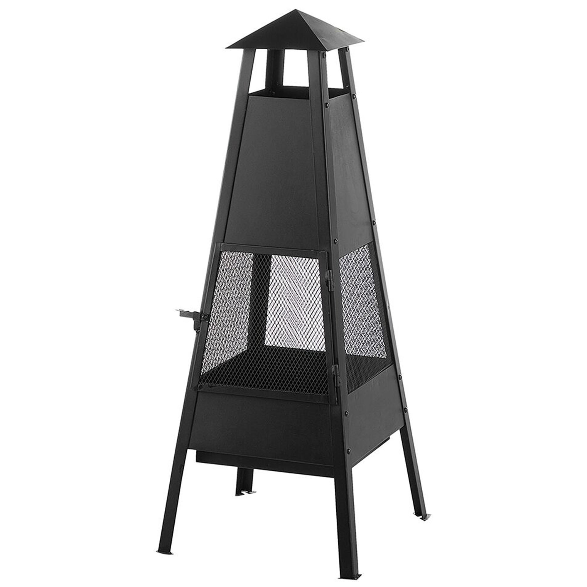 FEUERSTELLE Stah schwarz Yasur - Schwarz, Metall (41/100/41cm)