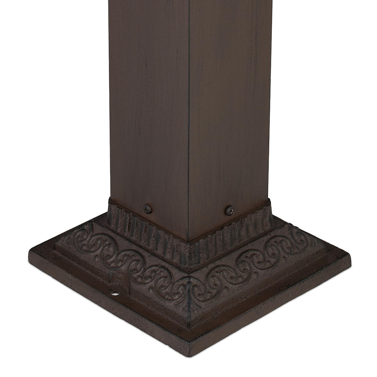 STANDBRUNNEN - Dunkelbraun, Metall (24.5/21/81cm) - Relaxdays