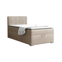 BOXBETT TEEN 4 90/200 Velours / Cord Beige H3 - Beige, Holz/Holzwerkstoff (90/200cm) - Deine Möbel 24
