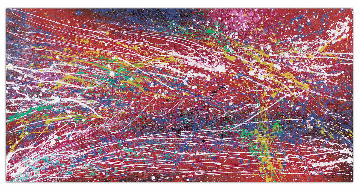 ÖLGEMÄLDE XXL Bunt 200/100 cm - Multicolor, Holz/Textil (6.68/100cm) - KUNSTLOFT