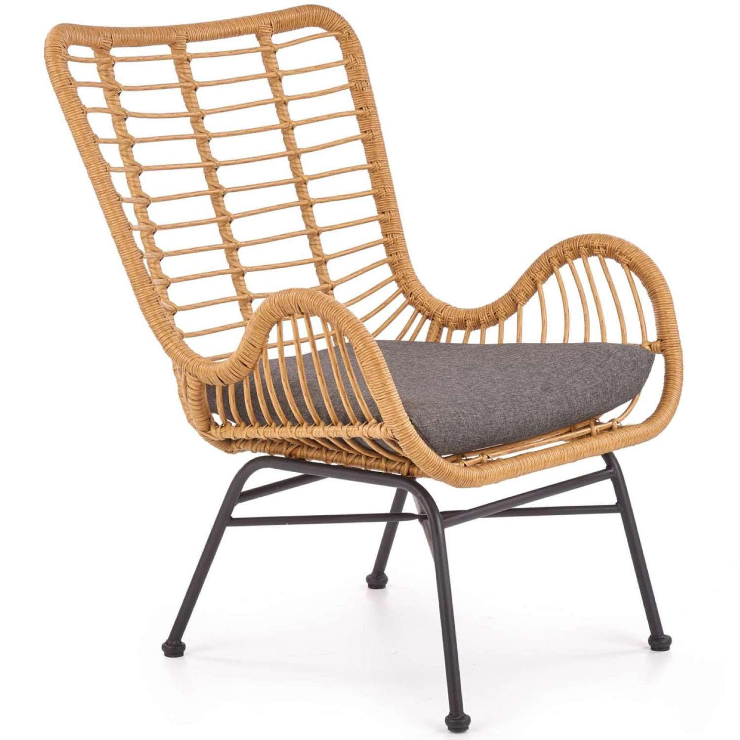 Konsimo® Gartenstuhl Braun 93x58x69 cm