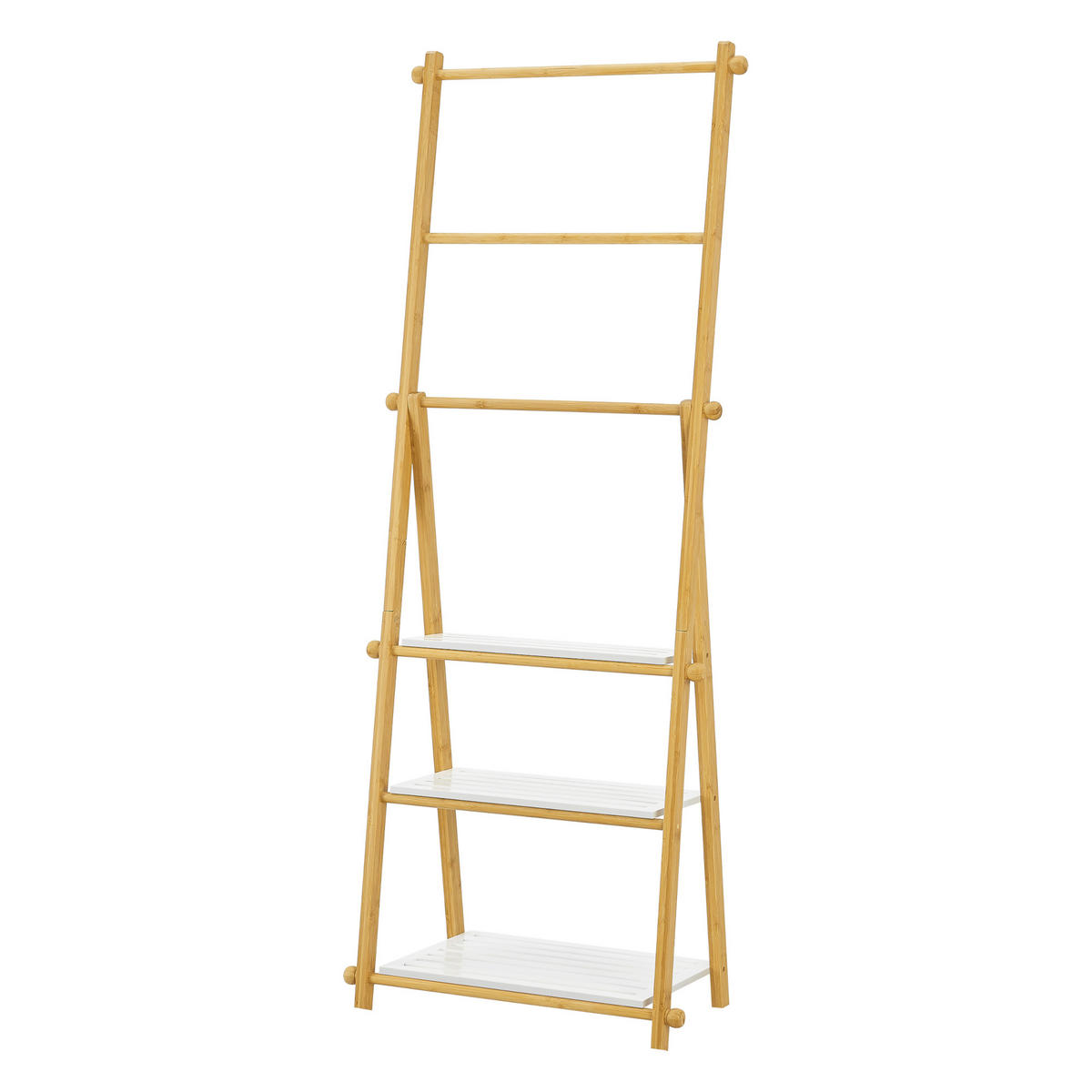HANDTUCHSTÄNDER Lapinjärvi - Naturfarben, Holz (53/152/31cm) - [en.casa]